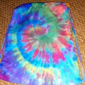 Handmade tyedye drawstring bag